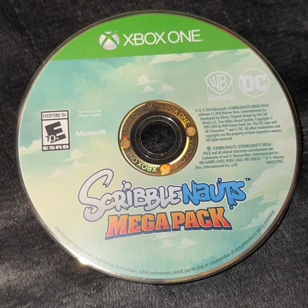Microsoft Xbox One Scribble Nauts Mega Pack Video Game Rated E For Everyone 10+.